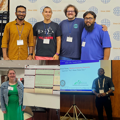 WKU mathematics researchers and students presenting control-theory research
